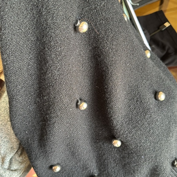 Alice + Olivia Womens Gleeson Metal Ball Detail Knit Sweater M black $495 - Picture 11 of 11